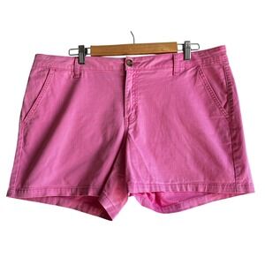 A.N.A. Pink Chino Shorts Midrise Casual Classic  Vacation Size‎ 16  NWOT